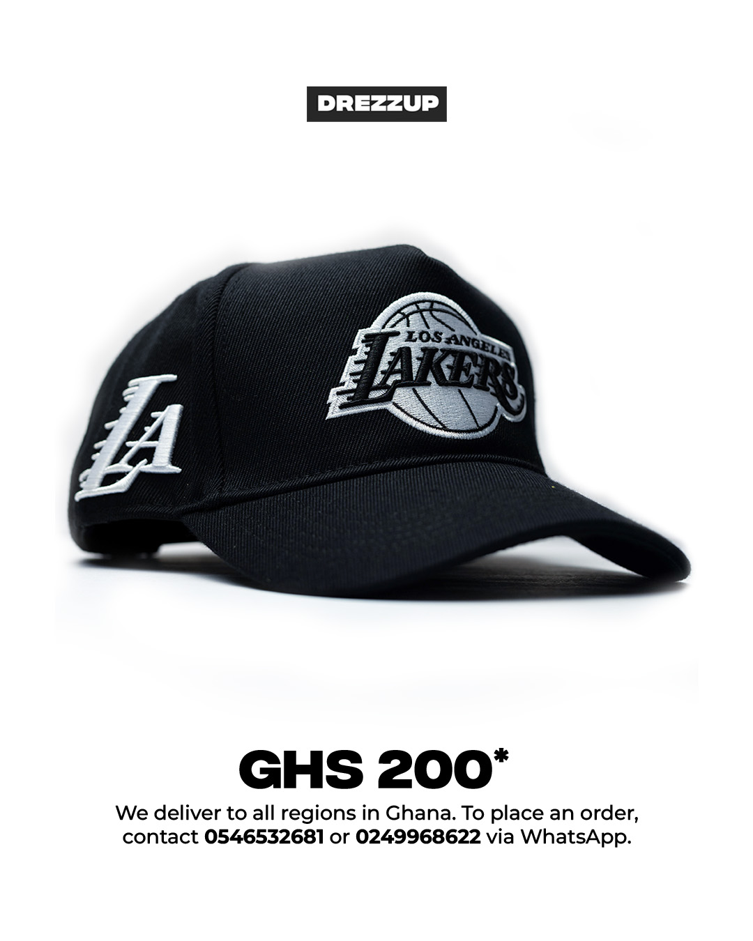 Los Angeles Lakers Black Cap